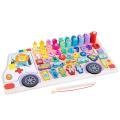 Early Educational Jigsaw Puzzle Toy Wooden Fishing Game Toy Stacking Toys Preschool Learning Educational Toys Fine Motor Skill. 