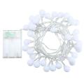 LED String Lights, Warm White Ball Fairy Lights, Waterproof Decorative Starry Lights for Bedroom Patio Parties, Battery Powered. 