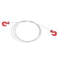 1: 10 RC Crawler Accessories Metal Trailer Wire Rope Tow Rope with Hooks for RC Car 1/10 D90 Axial SCX10 Truck RC Car Parts.