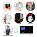 ACJ 433MHz Home Burglar Alarm System Accessories Wireless Link Smoke Alarm Door Magnetic Water leak Detector RFID Control. 