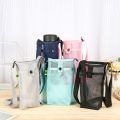 Water Bottle Mesh Cup Pouch Shoulder Carrier Mug Holder Bag Portable Mobile Phone Carry Bag for Outdoor Sports Camping. 