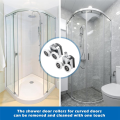 8Piece Curved Shower Door Rollers Replacement Shower Door Wheels for Curved Bathroom.