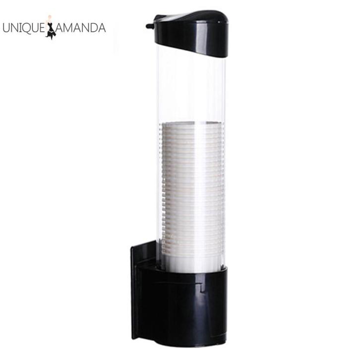 Eco-friendly Plastic Cups Holder Disposable Cup Rack Dust-proof Paper Cups Dispenser