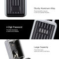 Migeet Key Safe Box with Dustproof Cover No Need to Install 4-Digit Combination Password Outdoor Key Storage Box Key Padlock Case Resettable Code Key Holder.