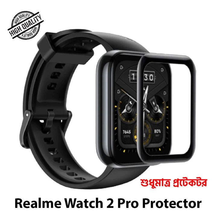 For Realme Watch 2 Pro Smartwatch PMMA Plastic Full Coverage Screen Protector