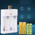 2/3/4 Slots USB AA AAA Battery Charger Ni-MH/Ni-Cd rechargeable battery portable charger Lightweight universal battery charger. 