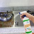 Kitchen oil & grease stain cleaning remover spray. 