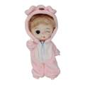 10cm 1:12 BJD Girl Doll with Dress 3D Eyes Cute Makeup for Girl Gifts Toy. 