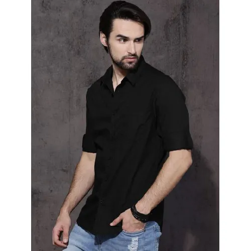 Black%20Cotton%20Long%20Sleeve%20Formal%20Shirt%20For%20Men%20-%20Image%202