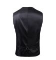 Mens Luxury Red Paisley Bronzing Steampunk Waistcoat Slim Fit V Neck Wedding Suit Vests Men Gothic Aristocrat Victorian Gilet. 