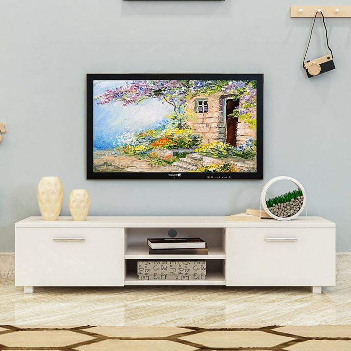 Wooden TV Unit Entertainment with Storage for Home Living Room Drawing Room/TV Cabinet Room TV Stand/TV Console Table (3 Compartment)