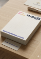 Papertree wave texture embossed paper for Certificate, business card, high-end invitation suites, custom packaging, and premium corporate stationery 10Pcs A4 size.