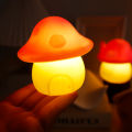 LED Portable Night Lights Mushroom Shape Decoration Lamp Mini Cute Bedroom Nightlight Kids Gift for Home Xmas Festival Decor. 
