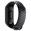 Carbon Fiber Strap For Xiaomi Mi Band 7 nfc Wristband smartwatch MIband 5 silicone bracelet correa Mi Band 4 5 3 6 accessories. 