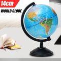 14cm Globe World Earth Atlas Map Stand Geography School Kids Early Learning bangbanghouse Toys Games education bumi. 