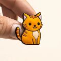 【hot】 1PCS PVC Cute Cat Shoe Charms Pet Cat Croc Jeans Fishbone Shoe Decoration Pins Garden Sandal Accessorie For Women. 