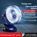 USB clip fan, mini fan, portable charging, long battery life, office desktop, dormitory, large wind power, small electric fan. 
