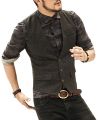 Mens Suit Vest V Neck Wool Brown Grey Formal Single-breasted Waistcoat Casual Business Groomman For Wedding Slim Fit Vest.