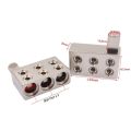 1pair Car Audio Splitter Wire Power Supply Terminal Audio Amplifier Dual 1/0 Gauge to 1/0 Gauge Amp Input Reducers Discharge. 