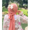 Cute Satin Silk Bow Brooch Pin for Muslim Hijabi Girls, Elegant and Stylish Hijab Accessory for Sophisticated Look. 