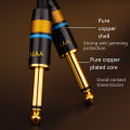 6.5mm Jack Audio Cable Gold Plated 6.5mm to 6.5mm Audio Cable 6.35mm Aux Cable for Guitar Mixer Amplifier Speaker Cable. 