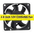 7025 FAN 12V COOLING Fan 2.8 Inch Cooling Fan 70mm Fan Heatsink Cooler Cooling Fan 12V DC Fan 70x70x25mm Heat Dissipation Mini Fans With Cables. 