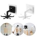 Ashkaa Fashion 360 Degrees Rotatable Kitchen Hooks, 30 Hooks, Wall Mount, Modern, Minimalist, ABS Plastic, Drywall, Plaster, Wood, Concrete, Tile, Kitchen Storage Hook.