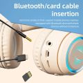 New Wireless Headphones Bluetooth 5.3 Foldable High Fidelity Stereo Sports Headset Music Game Earphone with Mic support TF Card.
