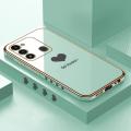 ZeroQiQi for Tecno Spark 8C Back Cover Lover Heart Luxury 6D Plating Case Side Pattern Soft Silicone Square Phone Cases + Free Lanyard.