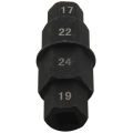 Motorcycles Hex Axle Tool - 17Mm, 19Mm, 22Mm, 24mm - Hexagon Front Wheel Hub Axle Spindle Socket Adapter Tool 3/8 Inch. 