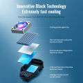 For iPhone 13 12 11 Pro Max mini Xr Xs X Radiator Snap-on Cooling Tool Portable Cooling Fan Game Mobile Phone Cooler USB Powered. 