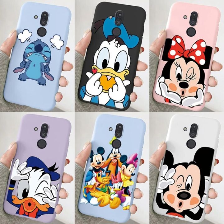 Fashions High Quality for Huawei Mate 20 Lite Phone Case Mickey Minnie Mouse Daisy Donald Duck Stitch Cute Funny Cartoon Silicone Soft TPU Back Cover