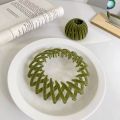 Non-Metallic Acrylic Hair Accessories Swan Suede Bird's Nest Lounger Hair Device High Ponytail Bun Artifact Hair Ring. 