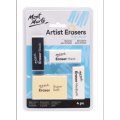 Mont Marte Artists Eraser Pack – 4 Pcs Soft Erasers for Drawing, Sketching & Shading.