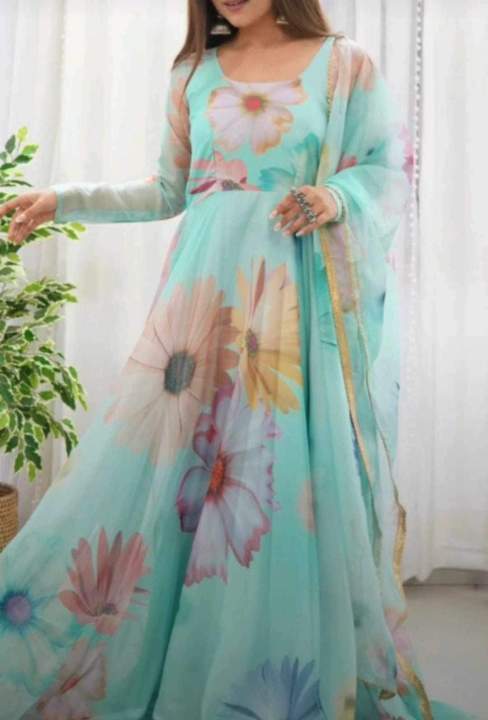 Readymade Orgonja Screen Print Gown Three Piece Pice Dress