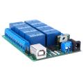 Multi-Function USB Controller 8 Channel UART Port Relay PLC Motor Remote Control Module 12VDC.