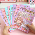 Tirado Bubble Quiet Cute 3D Girl Guka Handheld Ledger Book Scene Sticker.