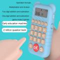 Rechargeable Children's Math Calculation Trainer Mathematics Intelligent Learning Machine with English / Chinese Voice. 