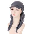 Muslim Hijab Turban Hat for Women Girls Baseball Cap Sun Hats Headscarf Scarf Cap Solid Color Fashion Women Soft scarves.