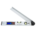 1 PCS 0-225° Digital Protractor Angle Finder Gauge Meter Electronic Goniometer Aluminum Alloy Horizontal Vertical Angle Level Test Ruler.