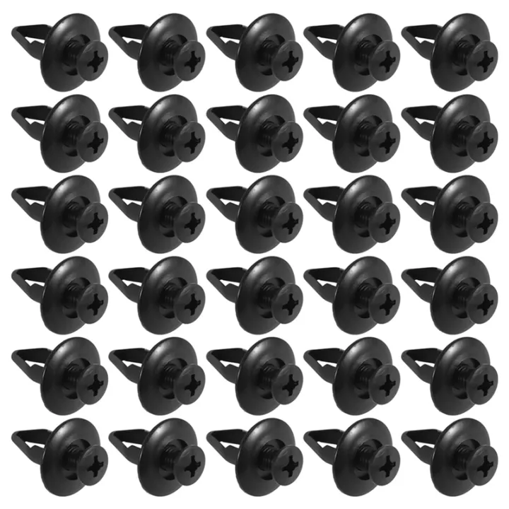 6mm%20Hole%20Dia%20Black%20Plastic%20Rivets%20Fastener%20Bumper%20Push%2030pcs%20-%20Image%205