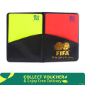 Football Red And Yellow Cards Record - Keep Track Of Red And Yellow Cards With Referee Tools And Leather Case. 