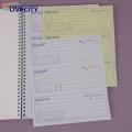 Business Receipt Book 200 Sets 2-part Carbonless Receipt Book Spiral Bound Money Rent Receipts Clear Print Smooth Writing Consecutively Numbered Ideal for Southeast Asian Buyers Spiral Receipt Book.