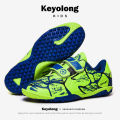 Children's Football Shoes Velcro Sneakers Leather Surface Broken Nails tf Spike AG Boys and Girls Qingshao Training Shoes Primary School Students. 