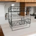 Durable Quran Sharif Display Stand with Jainamaz Hangers – 2-Layer Black Metal Wall Mount.. 