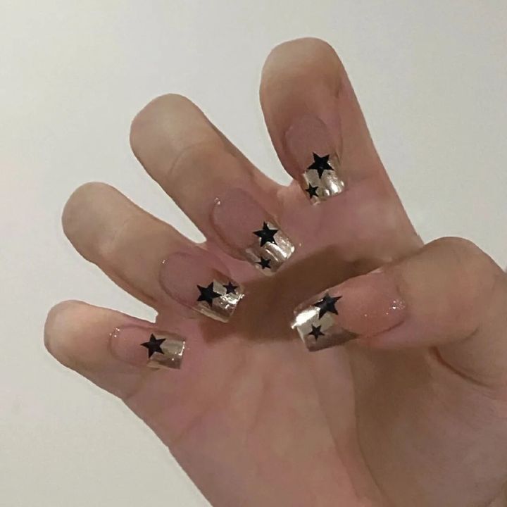 24pcs%20Purple%20Nails%20Long%20Coffin%20Sweet%20Cool%20Ins%20Style%20Nail%20Art%20Black%20Star%20Design%20Press%20On%20Nail%20Tips%20Full%20Cover%20Finished%20Nails%20Honoria%20-%20Image%206