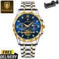 NEW POEDAGAR 996 Luxury Men's Wristwatch Luminous Waterproof Chronograph Watch for Men Stainless Steel Quartz Watches for Mens. 
