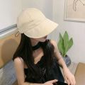 Zhao Lusi Same Sun Hat Women's Spring and Autumn Korean Drawstring Lightweight Sun-Proof Face Cover Sun Bucket Hat Peaked Cap.