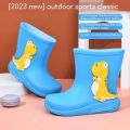 Kids Rain Shoes Girls Boys Cute Cartoon Pattern Boots Students Non-slip Waterproof Footwear Lovely Soft Bottom Children Footwear. 