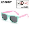 HOOLDW New Kids Sunglasses Children Silicone Flexible Polarized Sun Glasses Boy Girls Baby Shades Goggles UV400 Mirror Eyewear. 